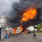 Incendio de diésel deja un muerto y tres heridos en Tlalnepantla