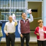 Ray Chagoya entrega obras educativas en Pueblo Nuevo
