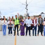 Ray Chagoya entrega obra de pavimentación en San Martín Mexicapam