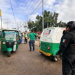 Aseguran 16 mototaxis irregulares tras operativo en Oaxaca